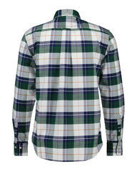 REGULAR Fit Checked Classic Short Sleeve Oxford Shirt FOREST GREEN / S