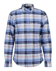 REGULAR CLASSIC SHORT SLEEVE OXFORD CHECK SHIRT LIGHT BLUE / S