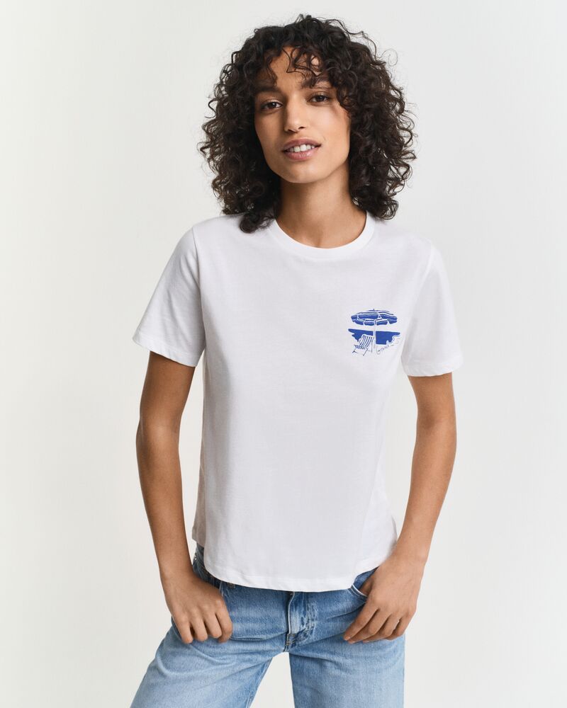REGULAR GRAPHIC SS T-SHIRT WHITE / XS