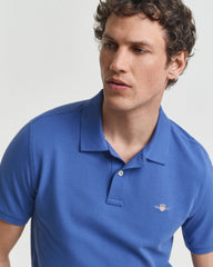 REGULAR Fit Shield Piqué Polo Shirt RICH BLUE / S