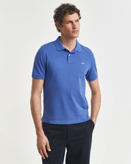 REGULAR Fit Shield Piqué Polo Shirt RICH BLUE / S