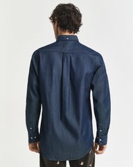 Regular Fit Indigo Shirt DARK INDIGO / S