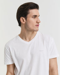 V-NECK T-SHIRT 2-PACK WHITE / S