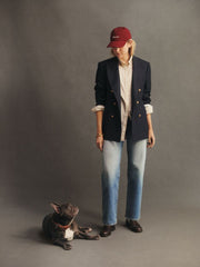 Oversized Striped Poplin Shirt Cream / 32