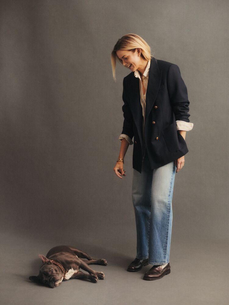 Oversized Striped Poplin Shirt Cream / 32