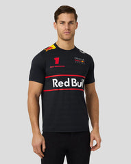 Oracle Red Bull Racing Mens Teamline Max Verstappen Set Up T-shirt - Night Sky