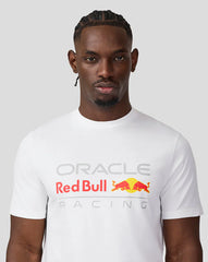 Oracle Red Bull Racing Unisex Large Front Logo T-shirt - Brilliant White