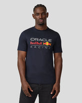 Oracle Red Bull Racing Unisex Large Front Logo T-shirt - Night Sky