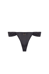 Playful Promises Aneta & Gold Elastic Thong