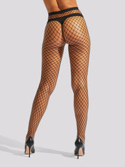 Ann Summers Fishnet Semi-Sheer High Waisted Tights