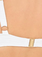 Knickerbox Knickerbox Swim Crinkle Bikini Top White