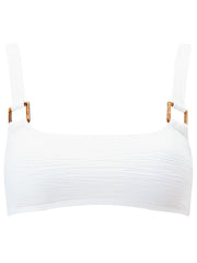 Knickerbox Knickerbox Swim Crinkle Bikini Top White