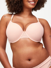 Ann Summers Charlotte Underwired Padded Plunge Bra Light Pink