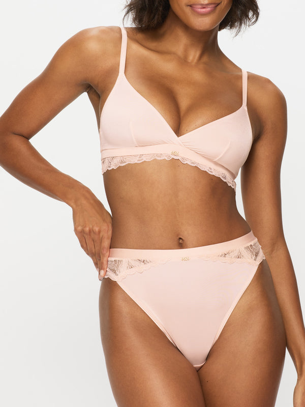 Knickerbox Harper High-Rise Brazilian Light Pink