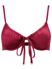 Knickerbox Knickerbox Swim Shimmer Wired Bikini Top Red