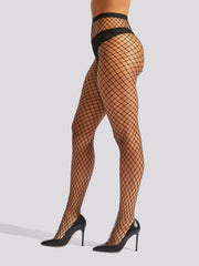Ann Summers Fishnet Semi-Sheer High Waisted Tights