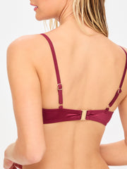 Ann Summers KBX Swim Shimmer Wired Bikini Top Red