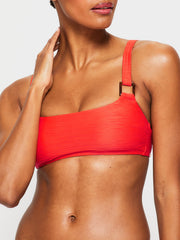 Ann Summers KBX Swim Crinkle Bikini Top Bright Orange