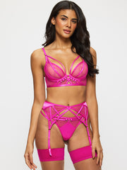 Ann Summers Evoke Satin & Mesh Pad Plunge