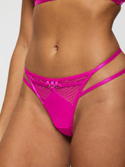 Ann Summers Evoke Satin & Mesh Thong