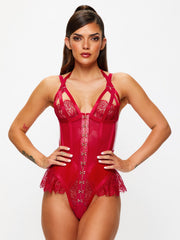 Ann Summers رداء Teddy الفاضح مفتوح المنشعب