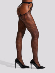 Ann Summers Fishnet Strappy Crotchless Tights
