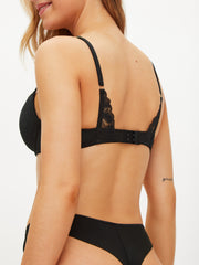 Knickerbox Harper Padded Plunge Bra Black