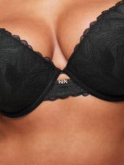 Knickerbox Harper Padded Plunge Bra Black