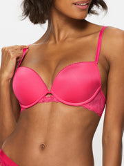 Knickerbox Harper Smooth Padded Plunge Bra Hot Pink