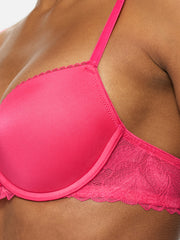 Knickerbox Harper Smooth Padded Plunge Bra Hot Pink
