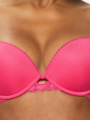 Knickerbox Harper Smooth Padded Plunge Bra Hot Pink