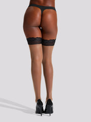 Ann Summers Heart Lace Top Hold Ups