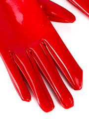 Ann Summers Wet Look Gloves Red