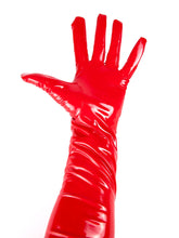 Ann Summers Wet Look Gloves Red