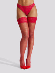Ann Summers Lace Top Fishnet Hold Ups