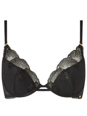 Knickerbox Lana Padded Plunge Bra Black