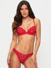 Ann Summers Sexy Lace Crotchless Brazilian