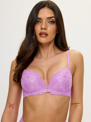 Ann Summers Sexy Lace Padded Plunge Foiled Bra