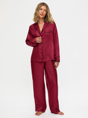 Ann Summers Signature Satin Long All Over Satin Pj Set