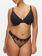 Knickerbox Tessa Padded Plunge Bra Black