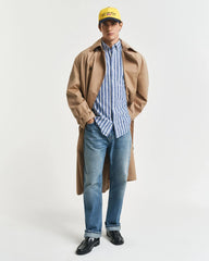 Gant Regular Fit Striped Cotton Linen Shirt