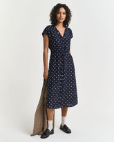 Gant Relaxed Dot Print Caftan Dress