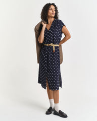 Gant Relaxed Dot Print Caftan Dress