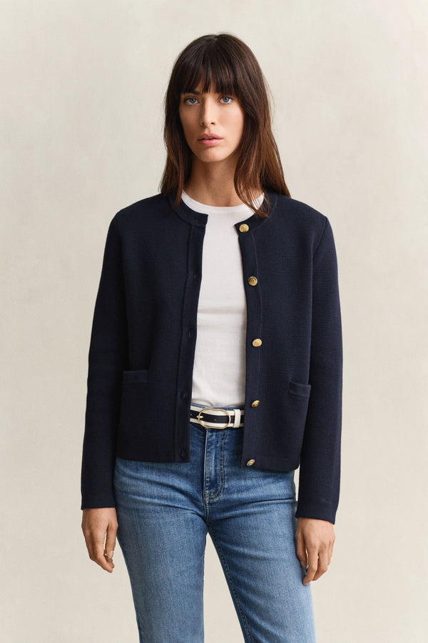 Cotton Knit Jacket
