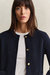 Cotton Knit Jacket