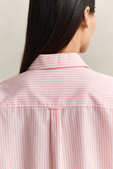 Oversized Classic Poplin Stripe Shirt