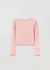 Ovs Girls Long Puffed Sleeve T-Shirt