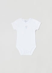 Ovs Three-Pack Cotton Bodysuits With Clouds Print