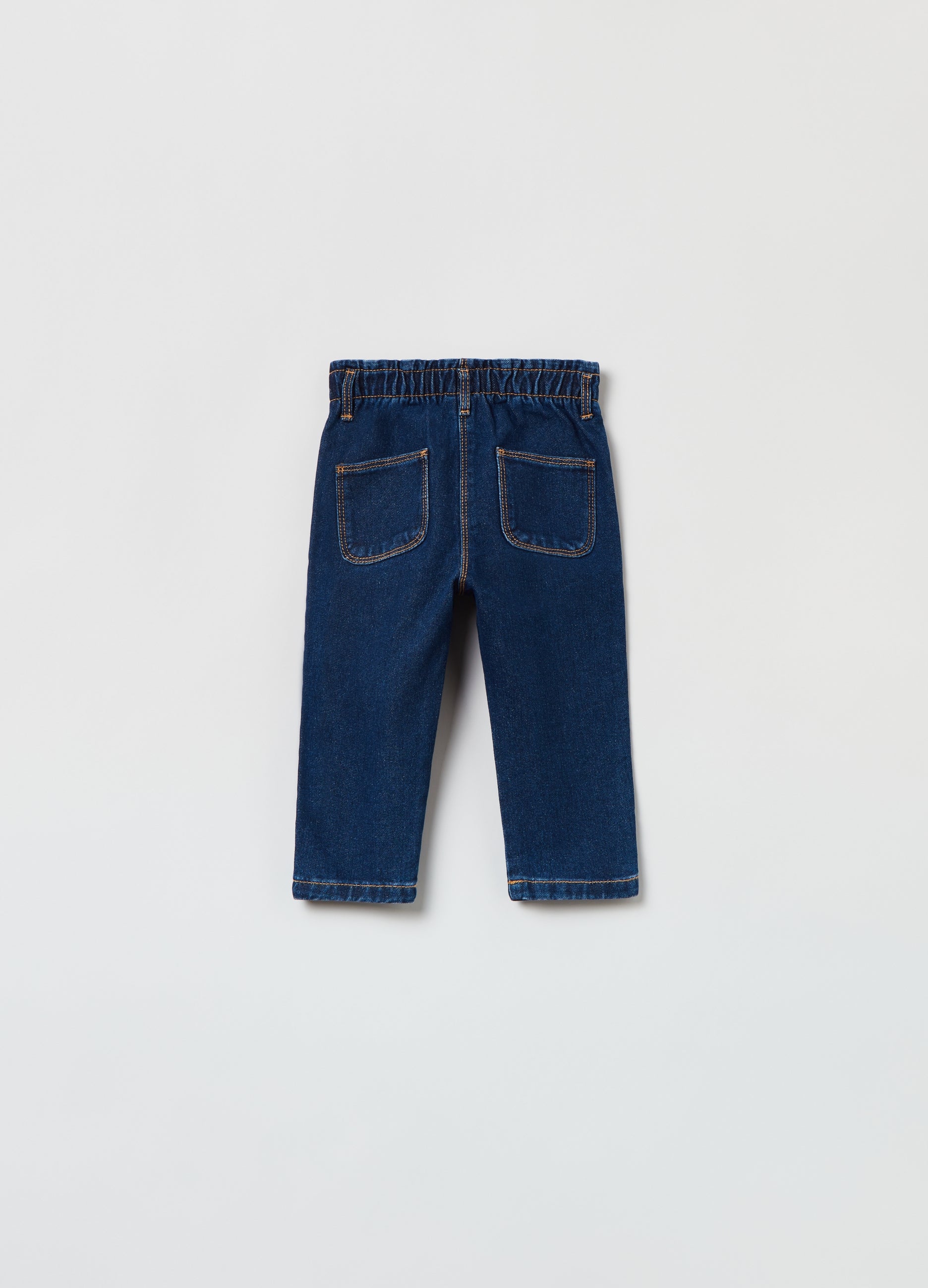 Ovs Baby Girl Cotton Baggy-Fit Jeans Ovs Baby Girl Cotton Baggy-Fit Jeans