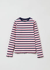 Ovs Long-Sleeved T-Shirt With Stripes